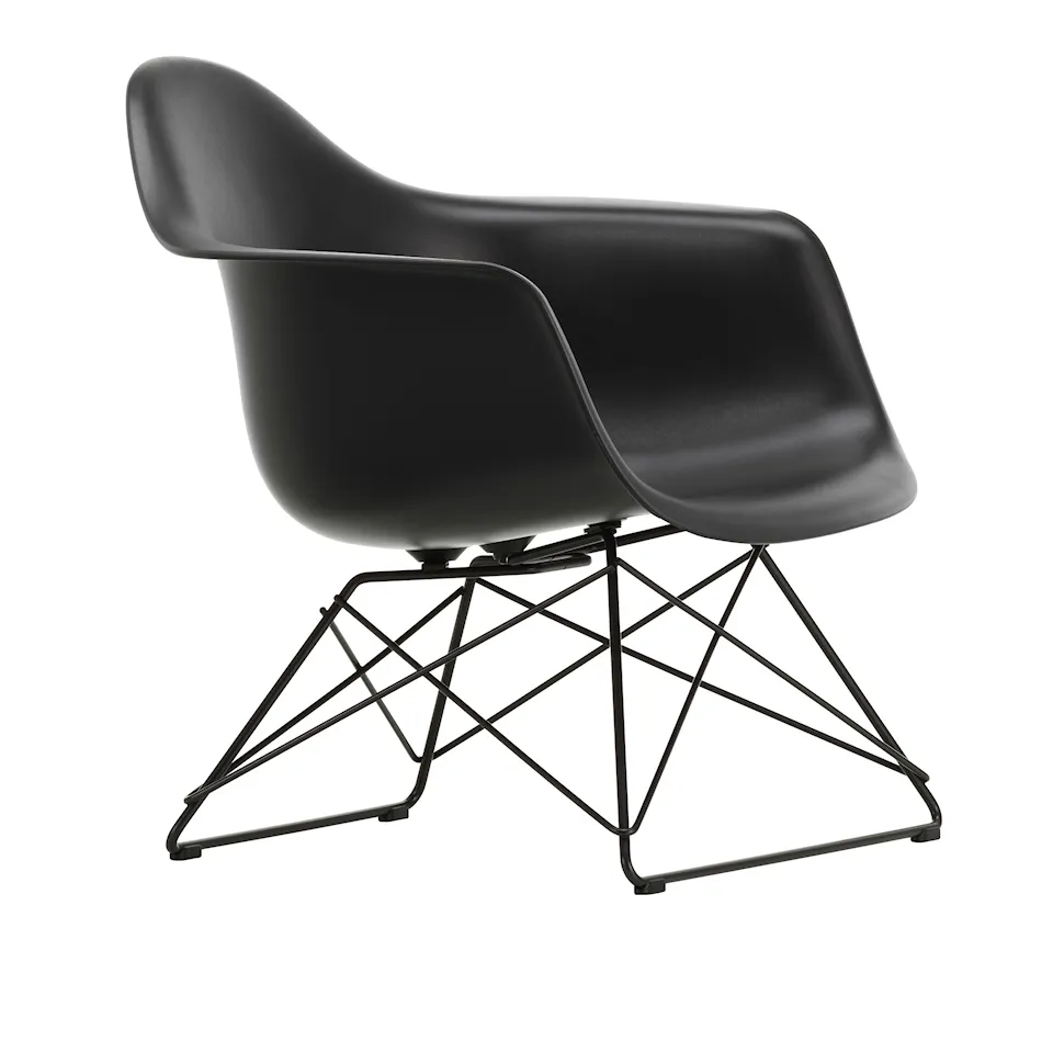 Eames RE Plastic Armchair LAR fåtölj Basic Dark