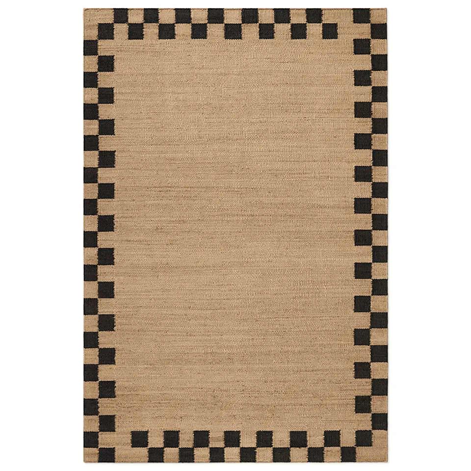 Jute Border Black matta