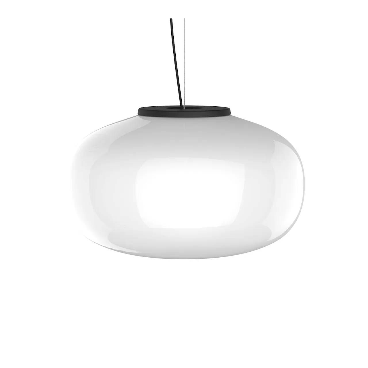 Karl-Johan Pendant - Small - White Opal Glass