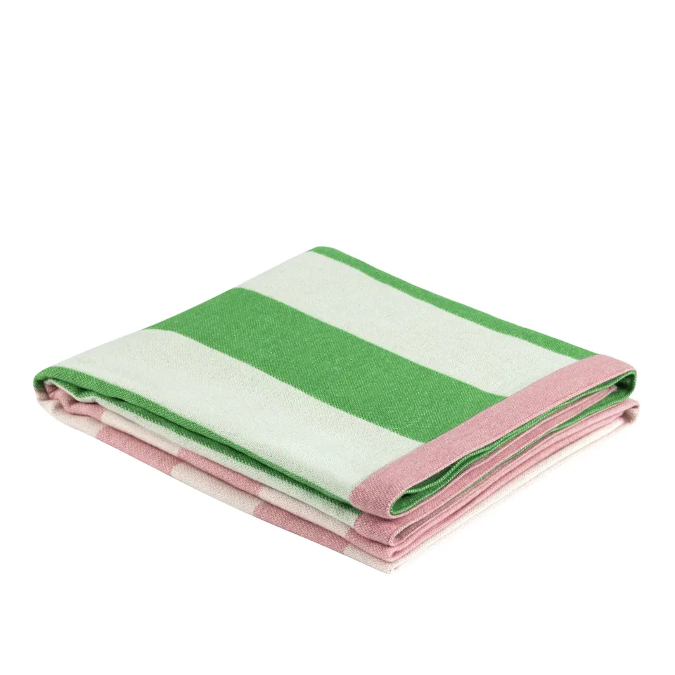 Stripe Throw - Pink/Green
