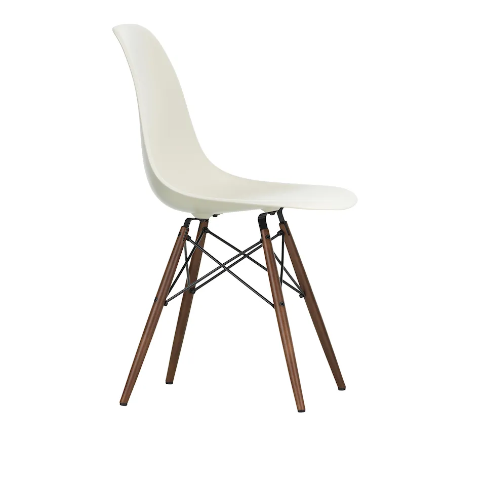 Eames Plastic Chair DSW - 11 Pebble - Dark Maple