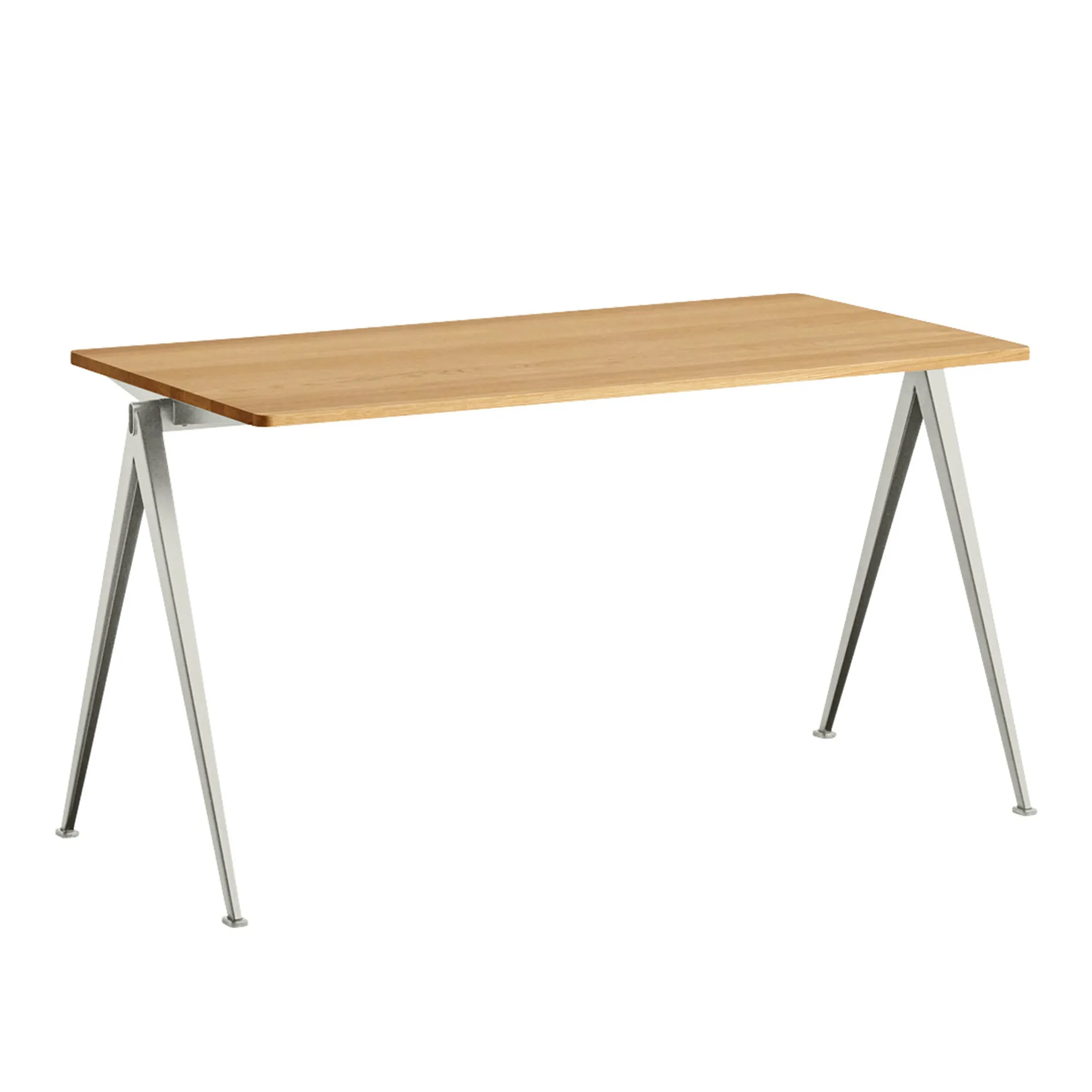 Pyramid 01 table 65x140 cm beige powder coated steel - 1