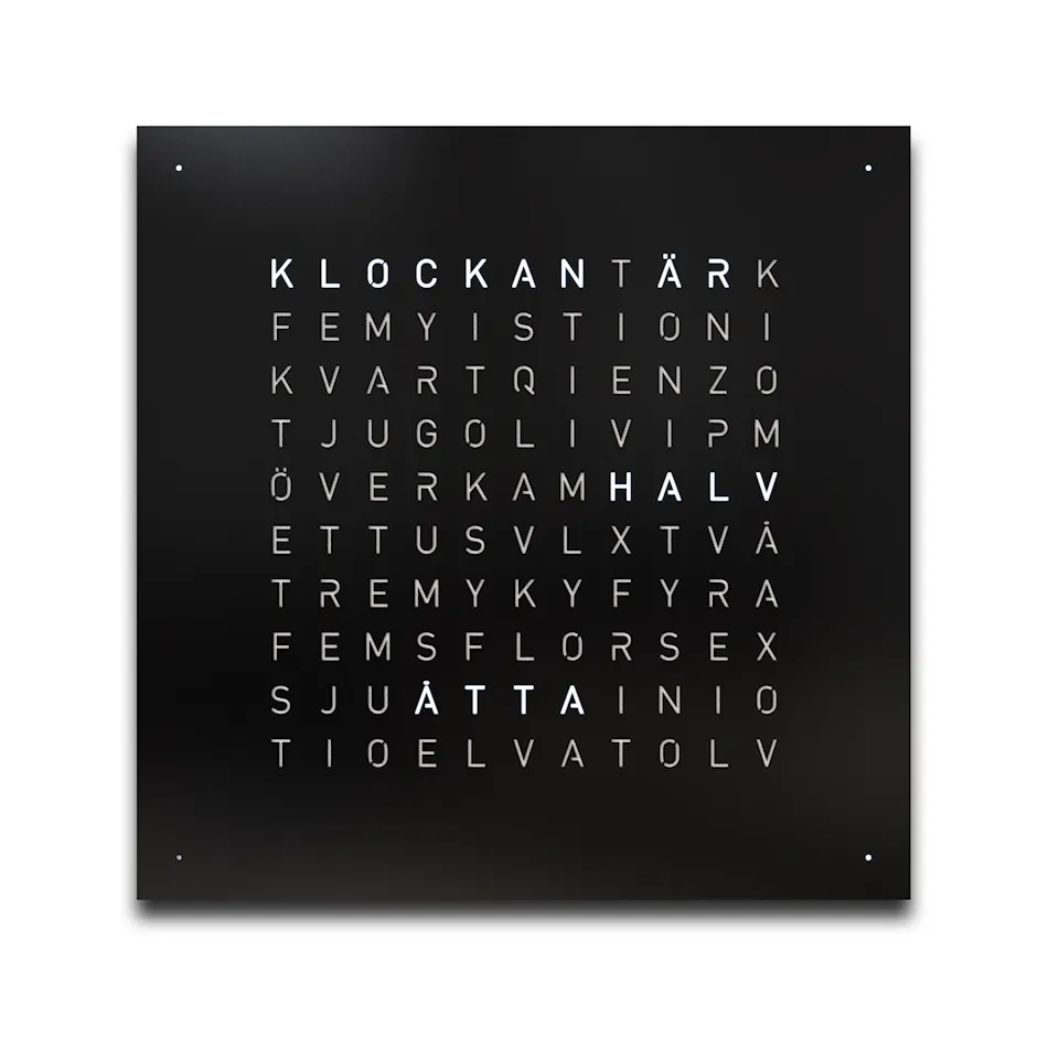 Qlocktwo Earth 45 Creator's Edition – Black Pepper