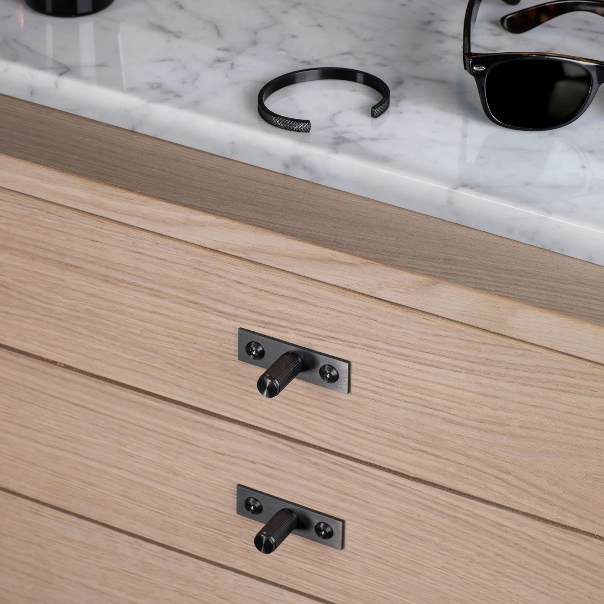 Furniture Knob Plate Linear 2-pack - 2