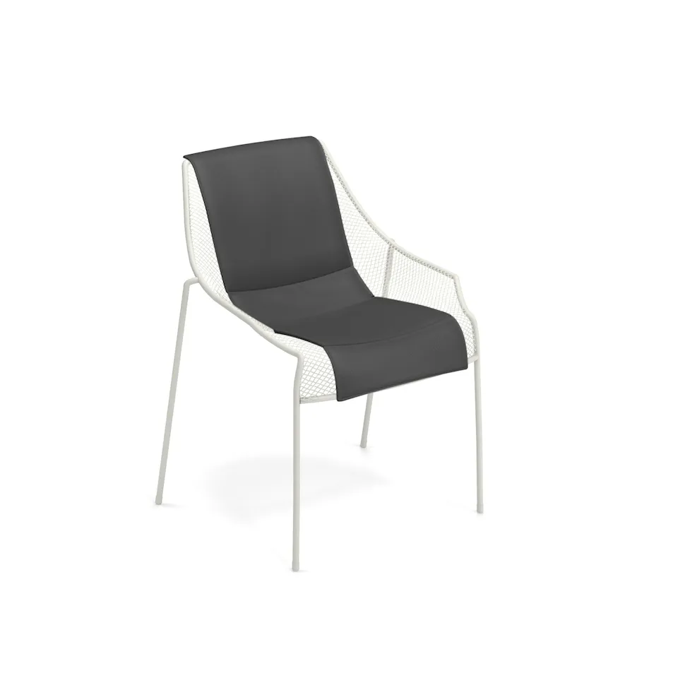 Heaven Chair, Matt White, Cushion: Dark Grey