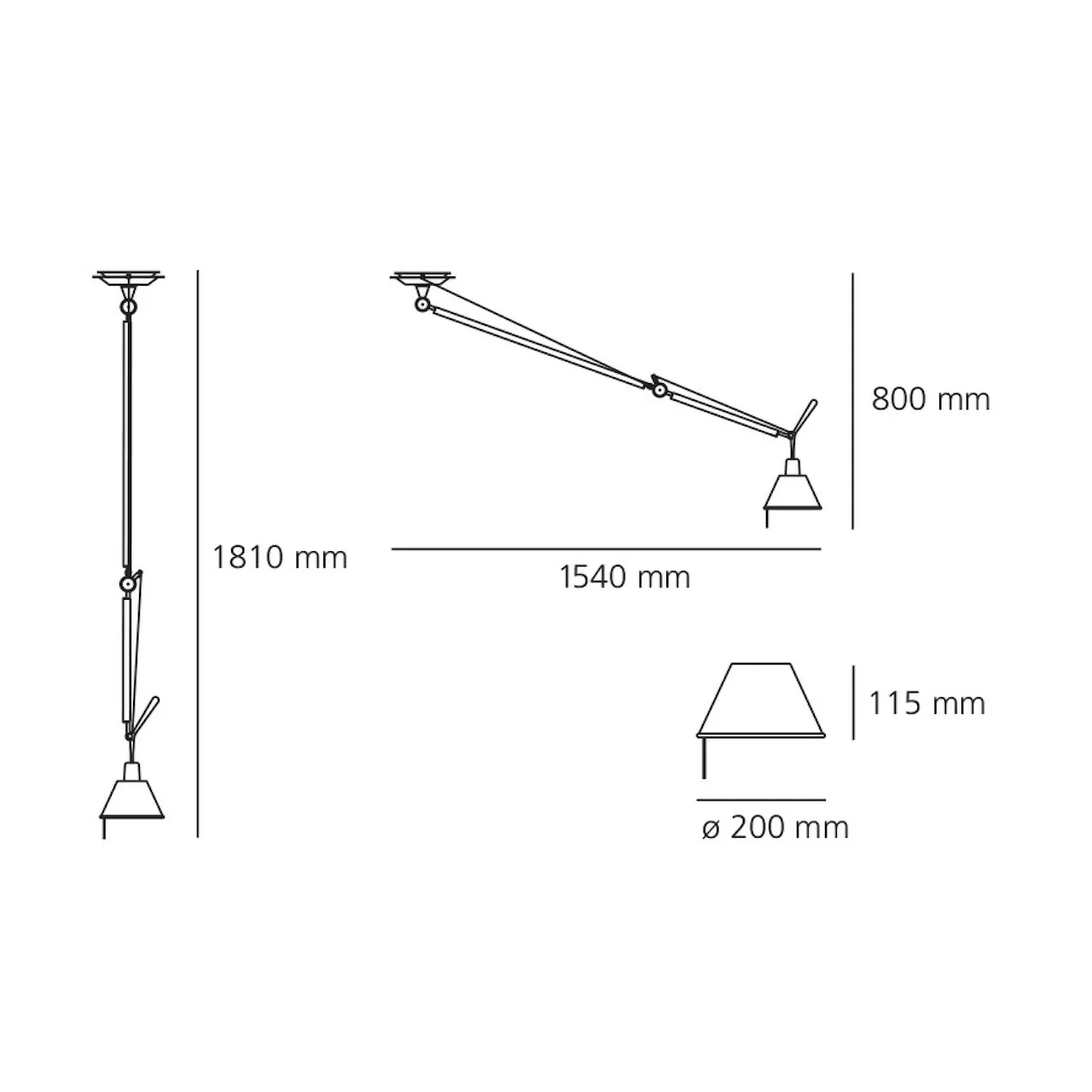 Tolomeo Decentrata Aluminium