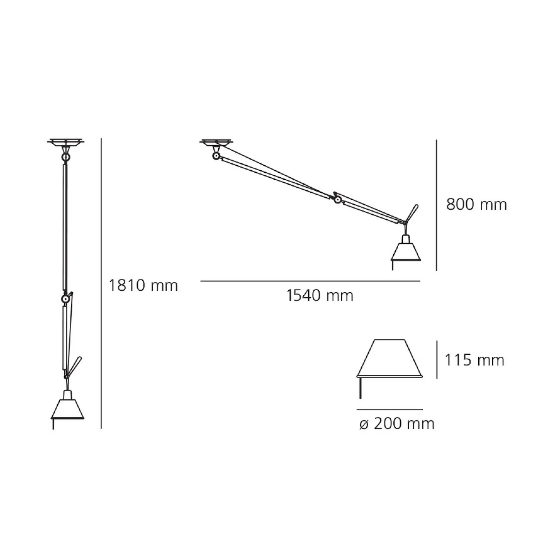 Tolomeo Decentrata Aluminium - Artemide - NO GA