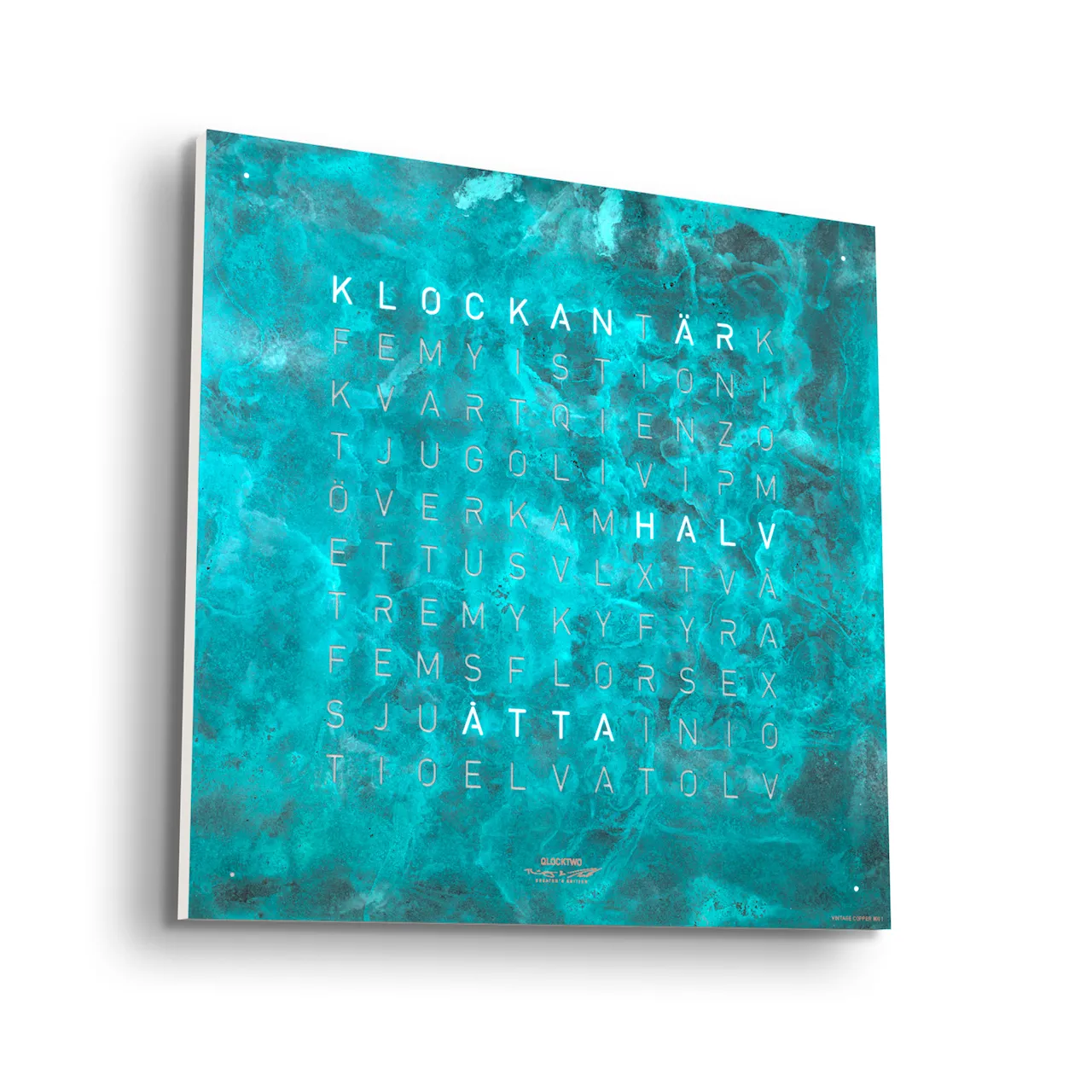 Qlocktwo Earth 45 Creator's Edition – Vintage Copper