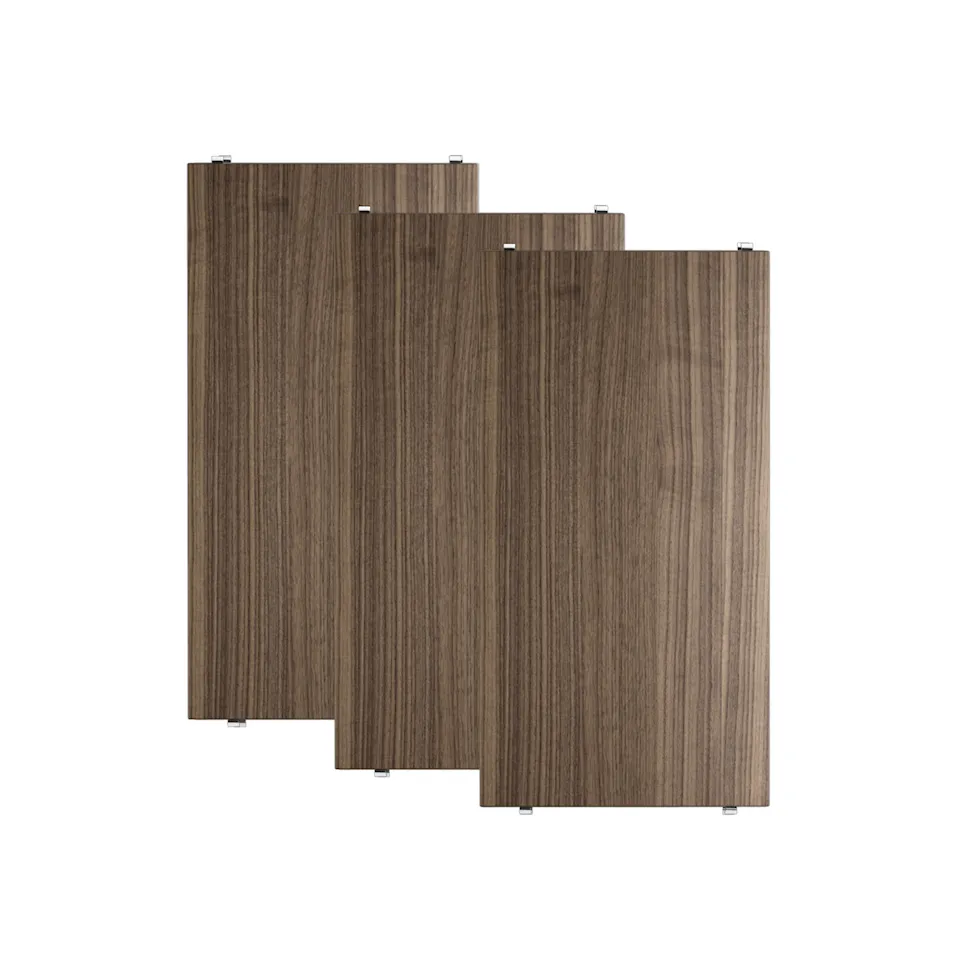 Hyllplan 58 x 30 cm 3-pack valnöt