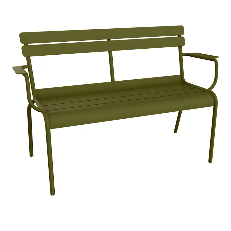 Luxembourg 2-Seater Garden Bench, Pesto