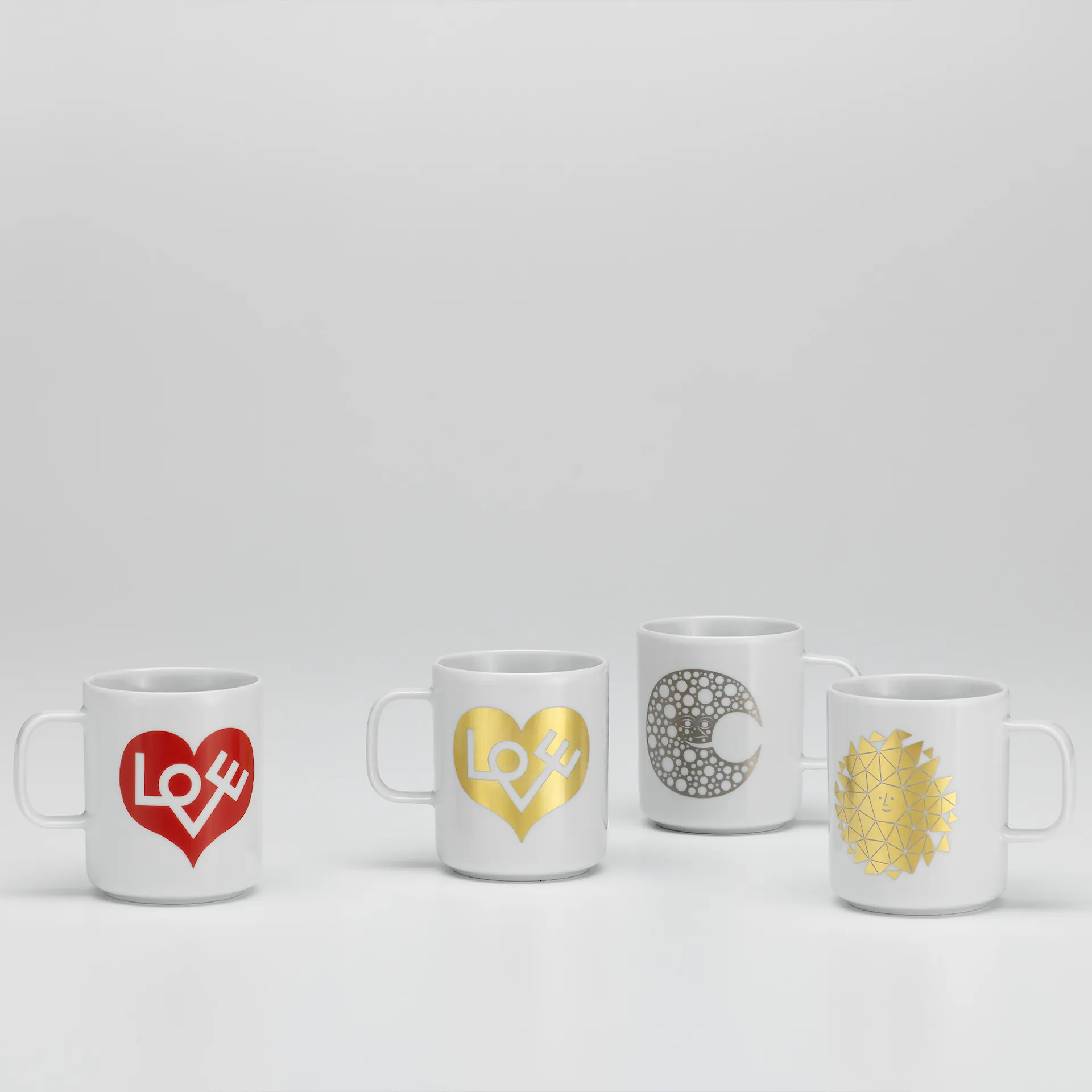 Kaffekopp Love Heart Gold - Vitra - NO GA