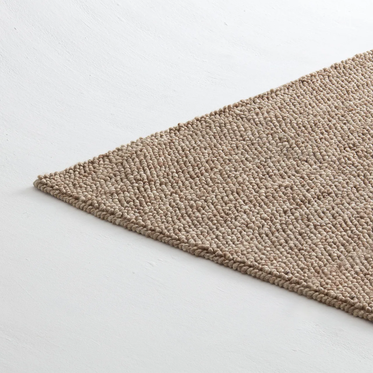 Knots Wool Rug Beige Melange