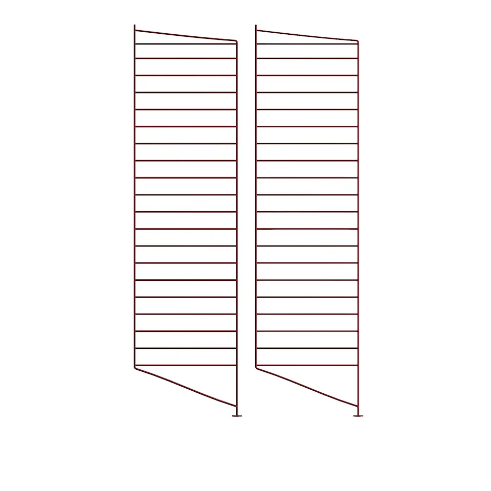 Golvgavel 115 x 30 cm 2-pack mörkröd