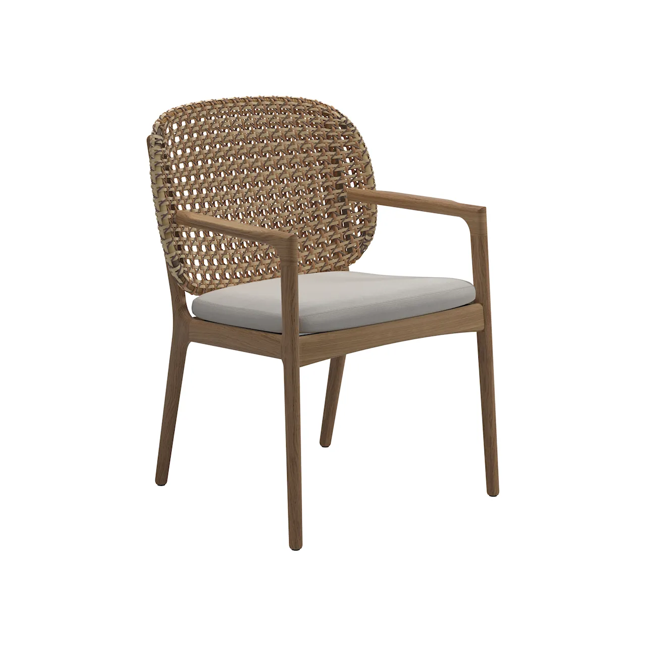 Kay Dining Chair with Arms Harvest/ Rainy Grey