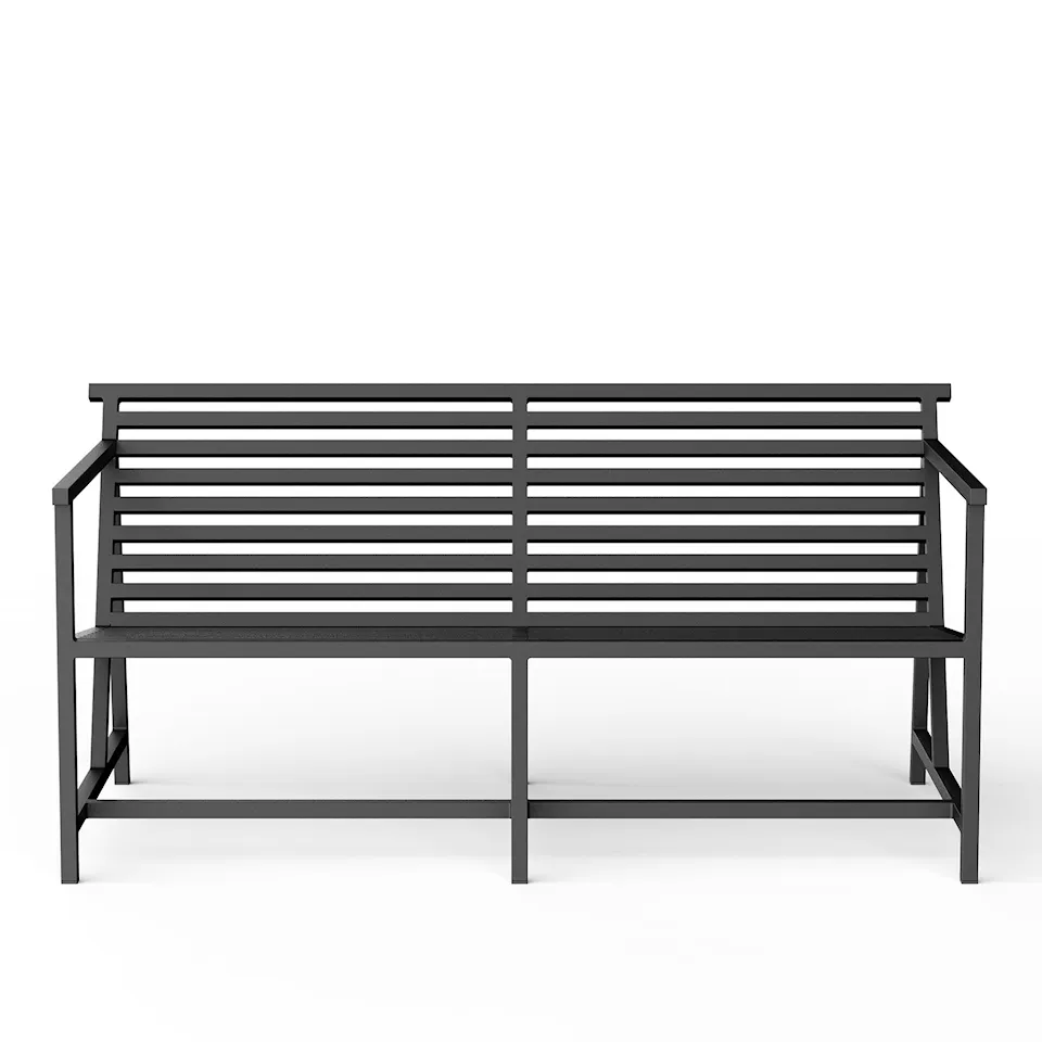 19 Outdoors - Lounge Bench Black