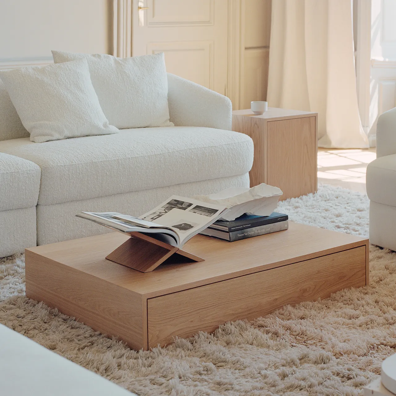 Mass Coffee Table Wide Drawer