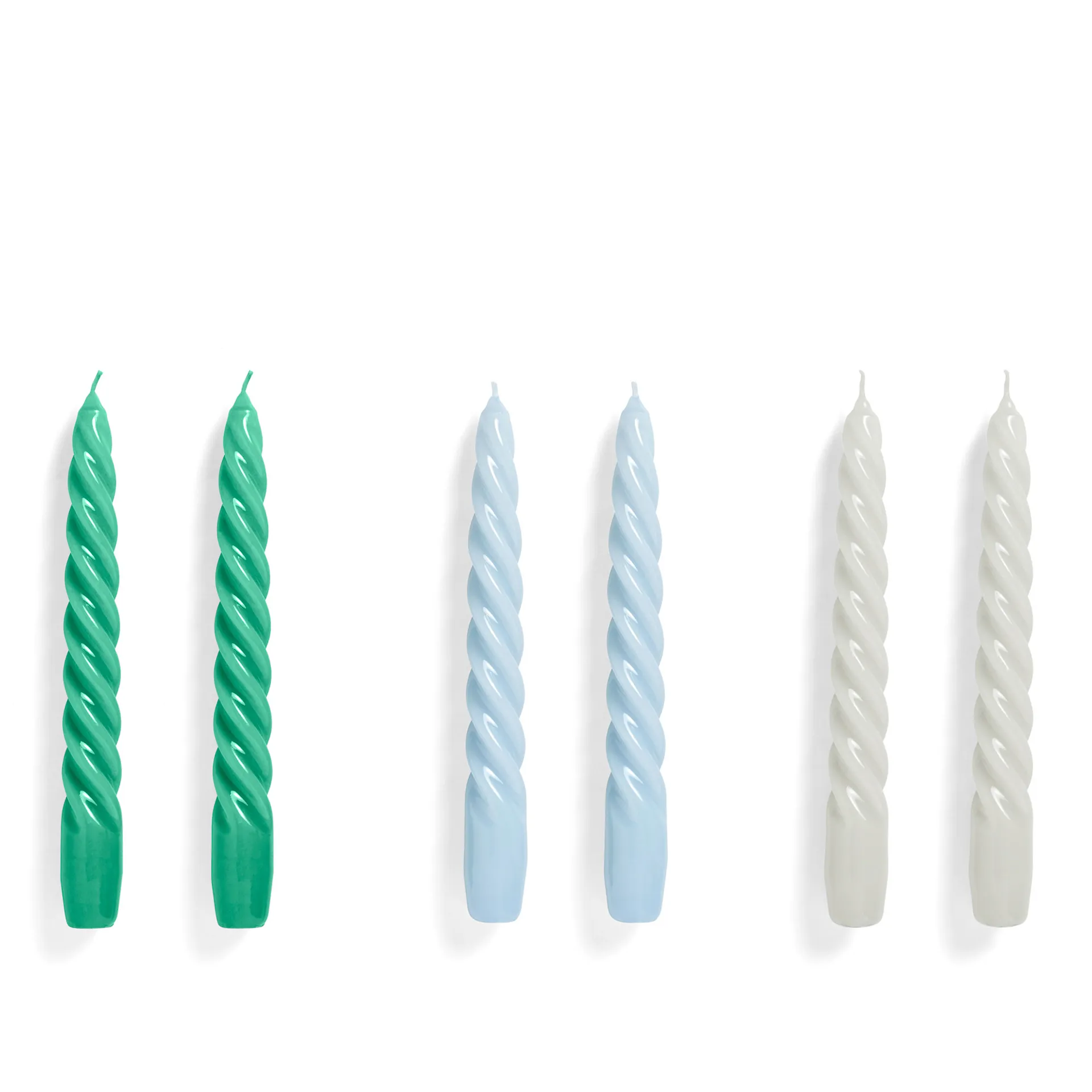 Candle Spiral Set of 6 - HAY - NO GA