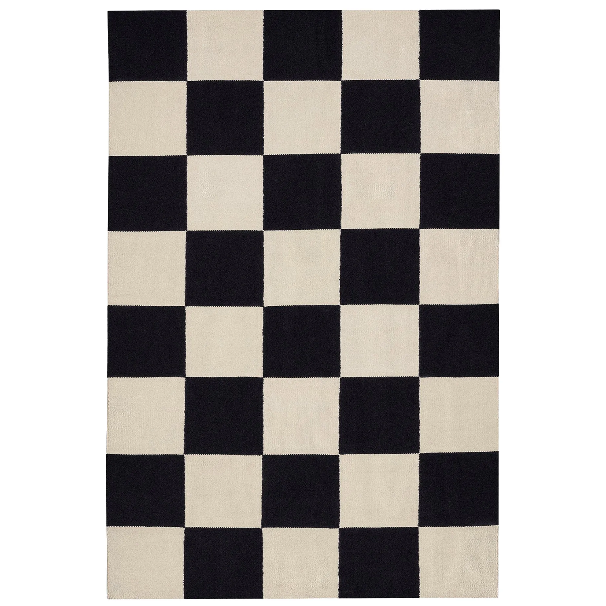 Square Black/Cream ullmatta - 1