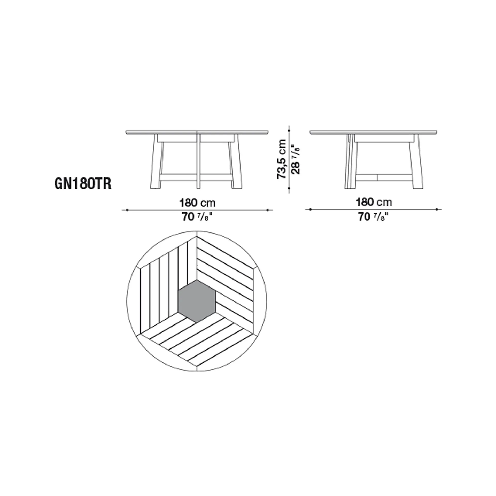 Ginestra Outdoor Round Table - B&B Italia - Antonio Citterio - NO GA