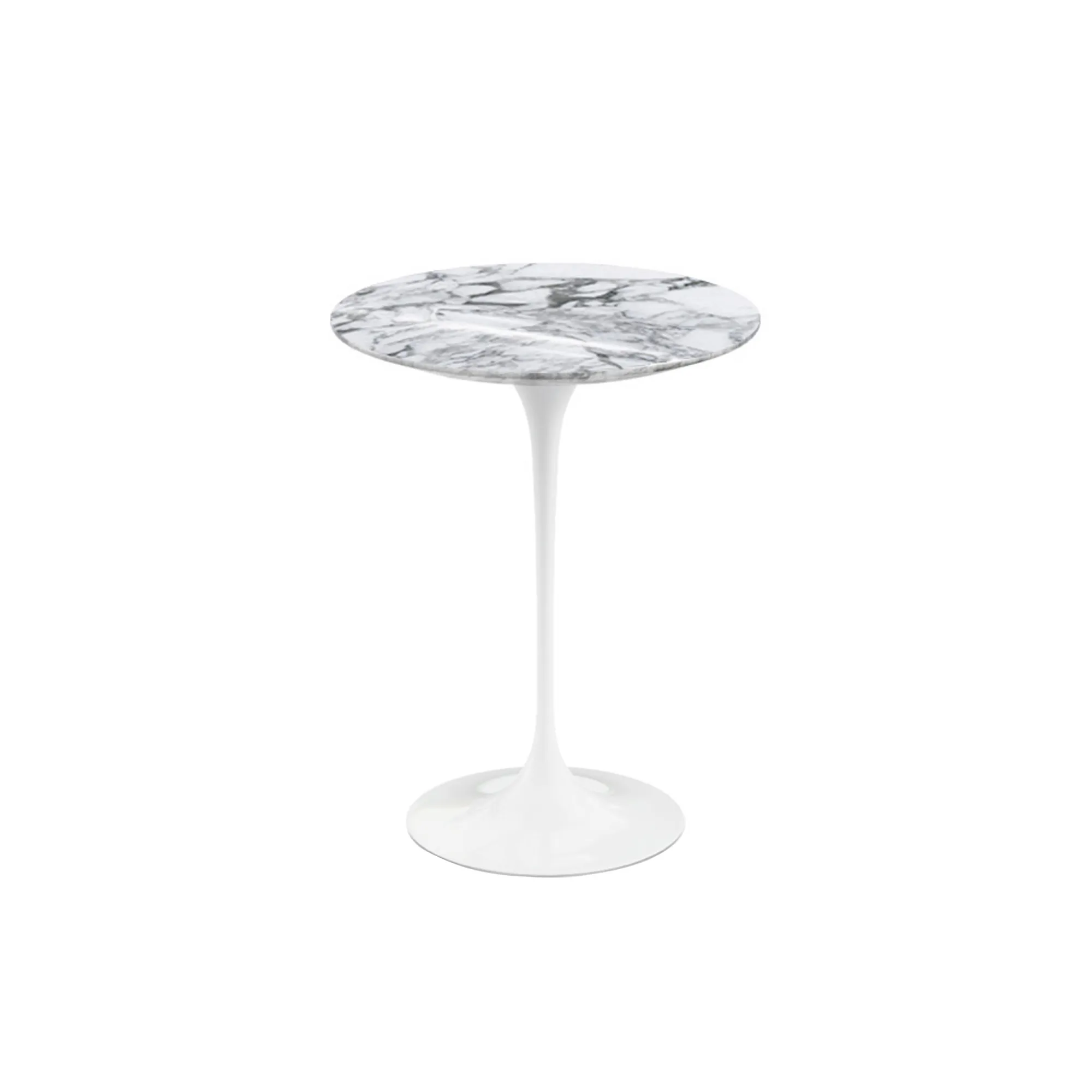 Saarinen Round sidobord Ø 41 cm White - 1