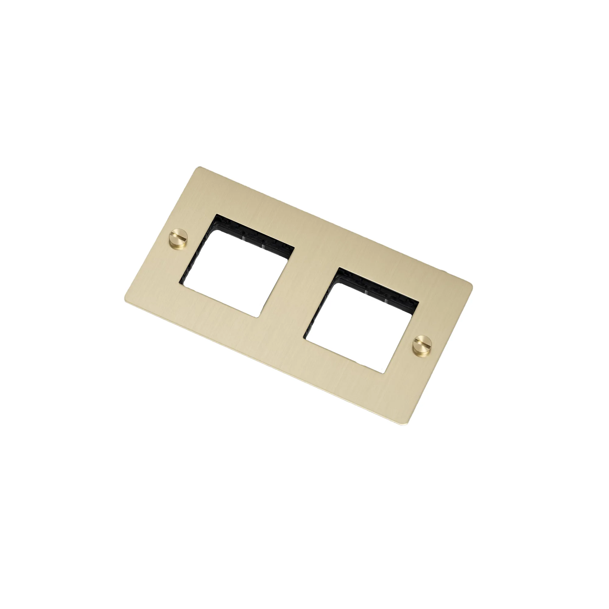 2G Wall Plate Horizontal No Infills - 1