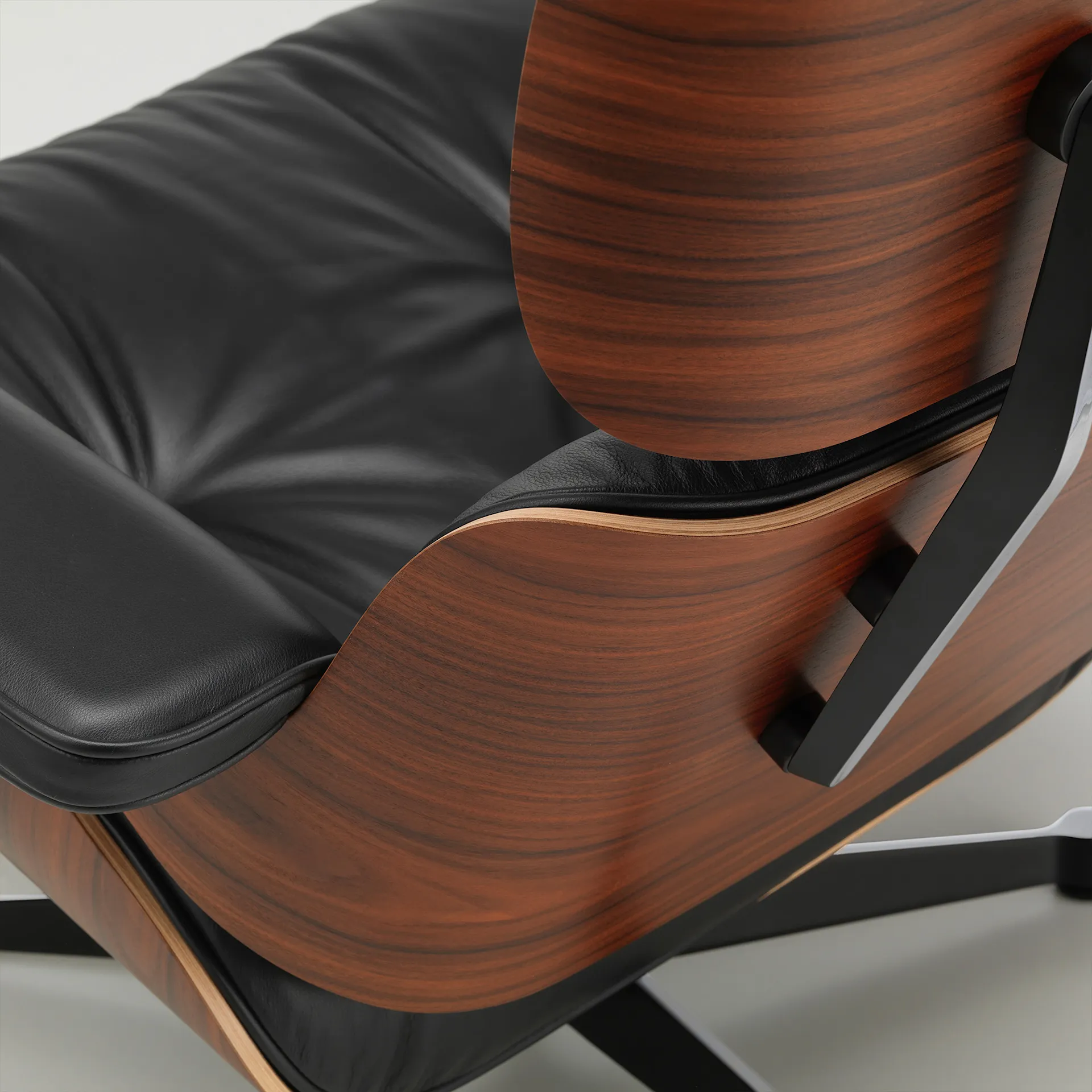 Eames Lounge Chair Santos Palisander Polished fåtölj - Vitra - Charles & Ray Eames - NO GA