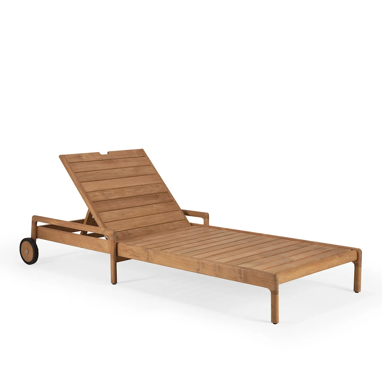 Jack Outdoor Adjustable Lounger Frame - Teak Black