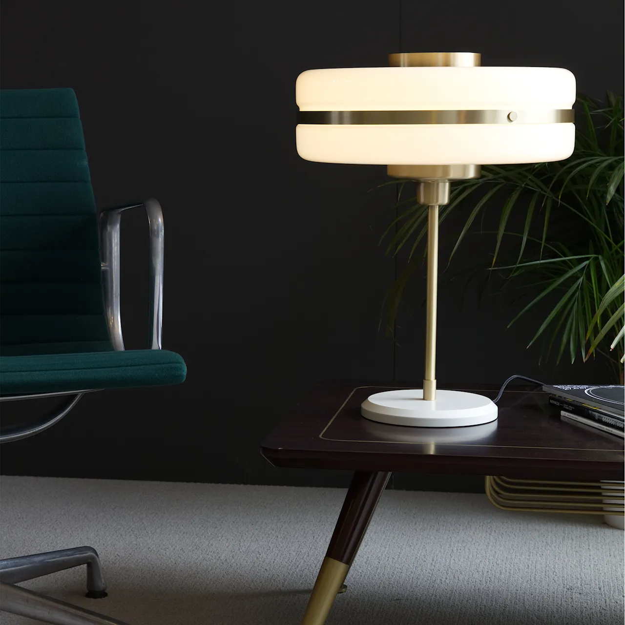 Masina Table Lamp Brass/Opal