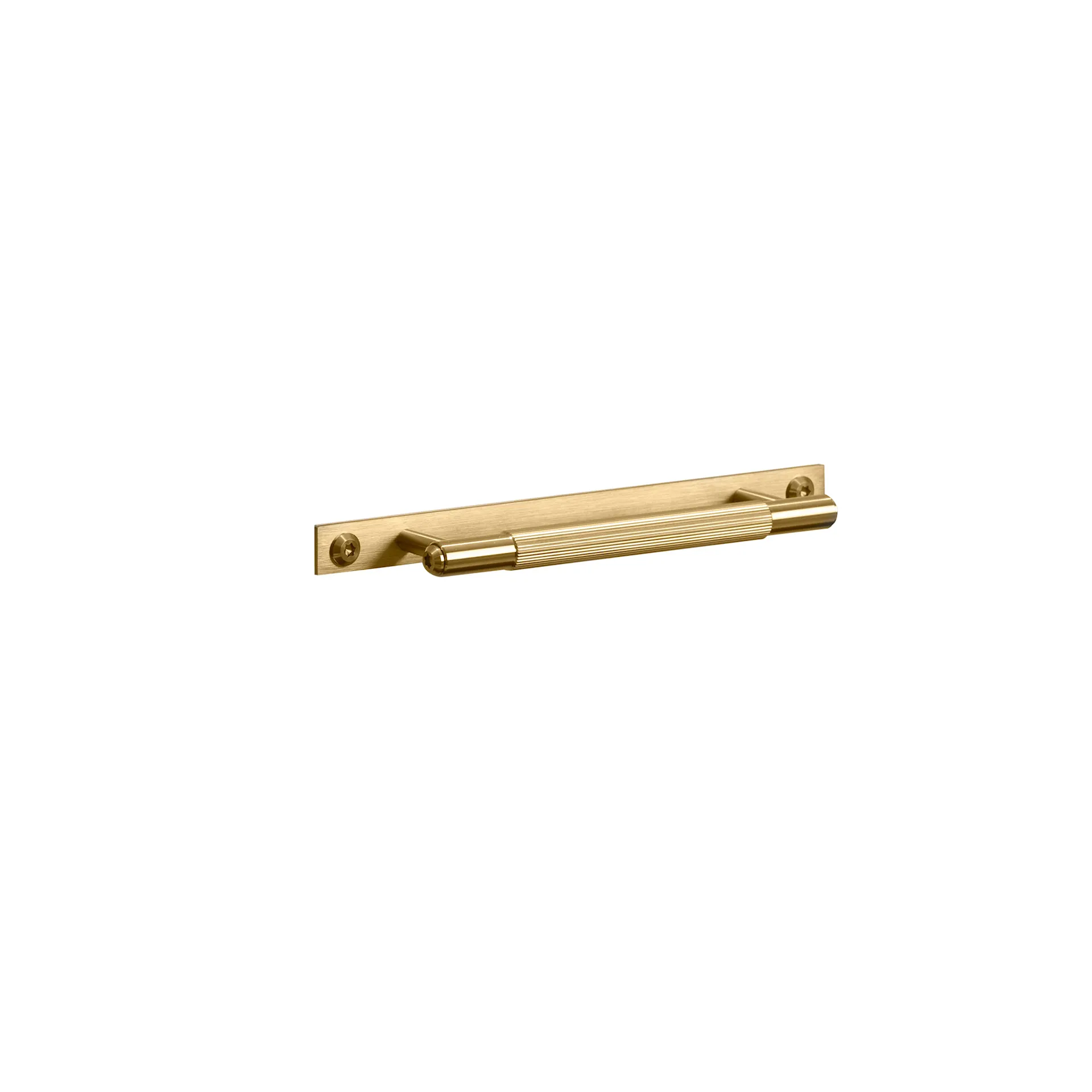 Pull Bar Plate Linear Small Brass - Buster + Punch - NO GA