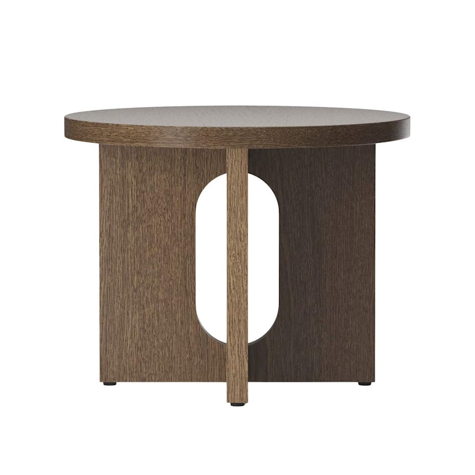Androgyne Side Table Ø 50 Dark Stained Oak