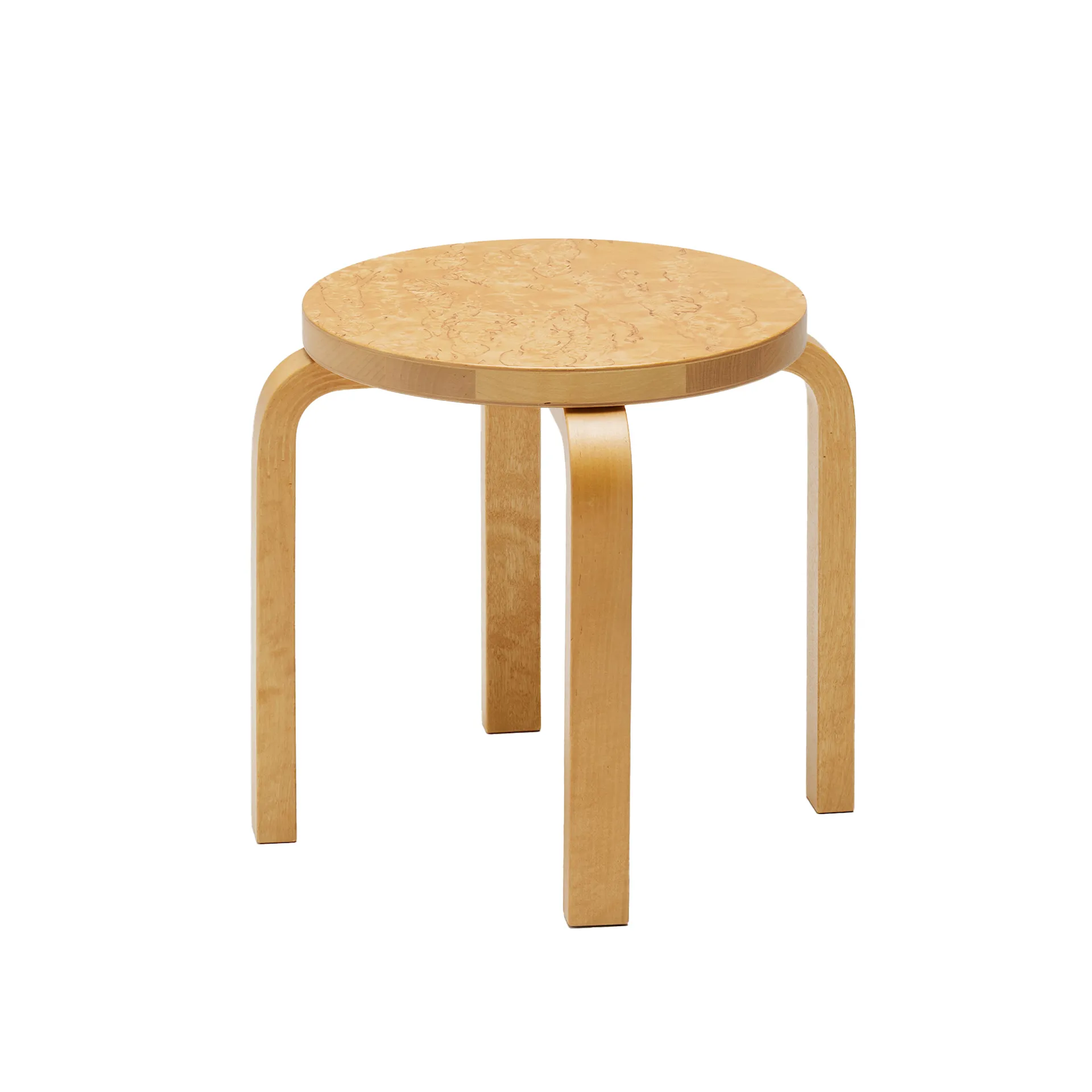 Stool NE60 Curly Birch Exclusive for NO GA - Artek - Alvar Aalto - NO GA