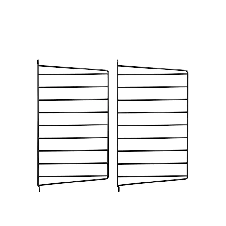 Väggavel 50 x 30 cm 2-pack svart