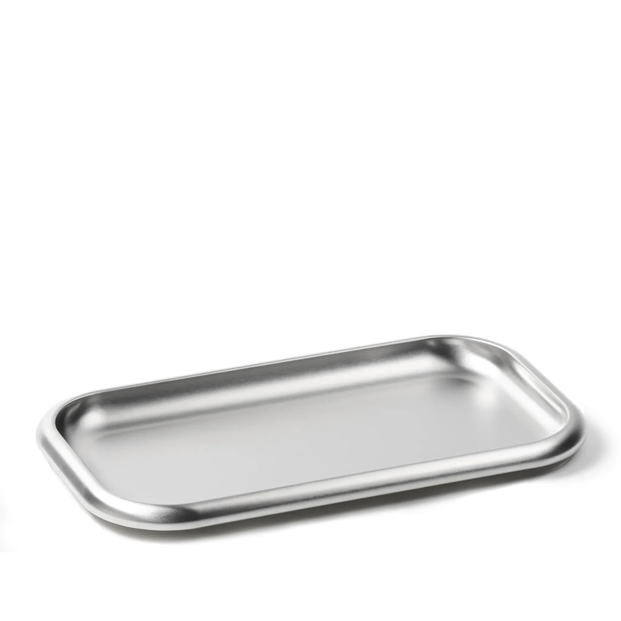 Small Steel Serveringsbricka 27 x 15 cm - 1