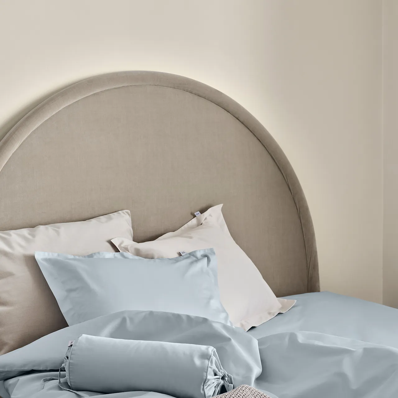 Luna Sänggavel Sammet Beige