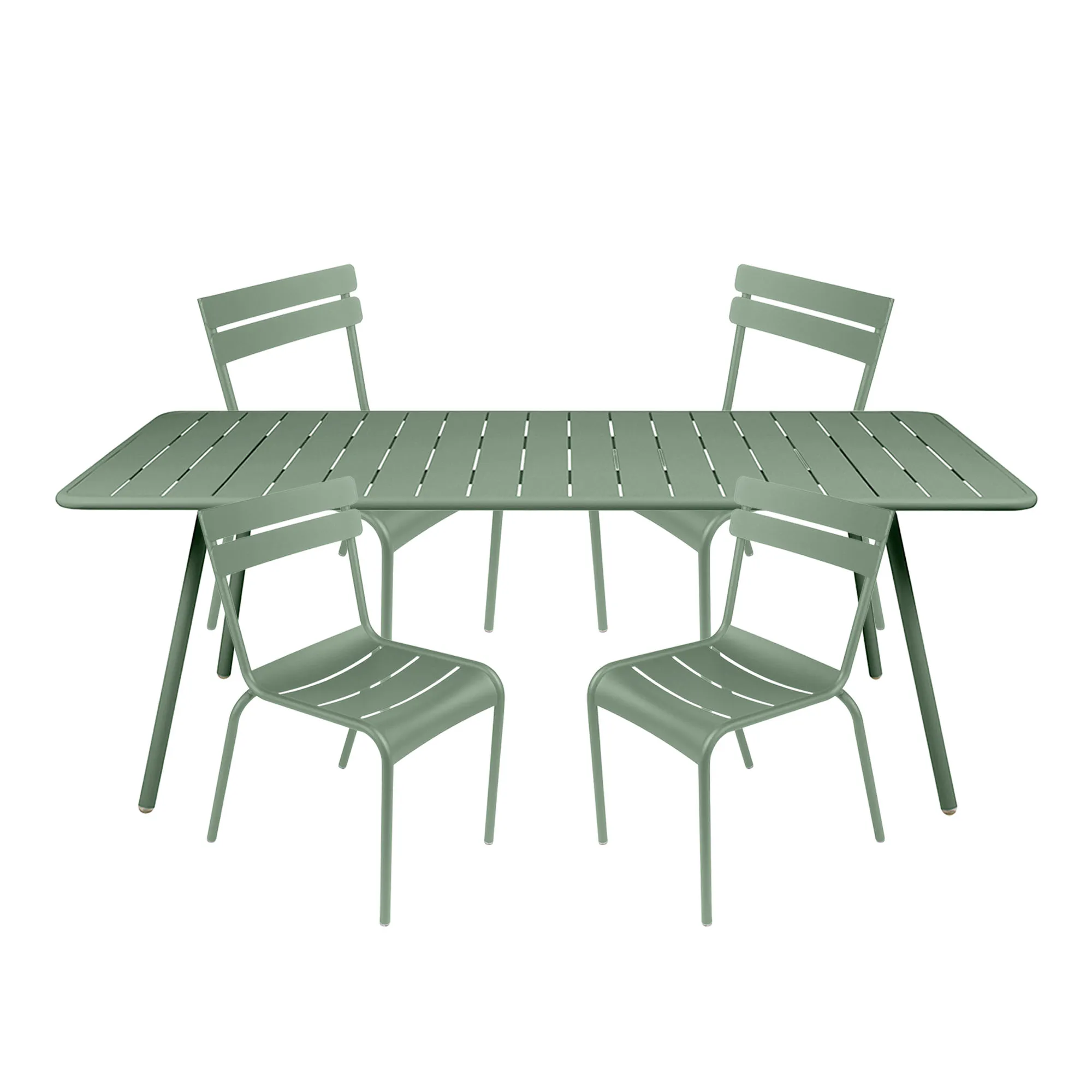 Luxembourg matgrupp med bord 207cm & 4 stolar - 1
