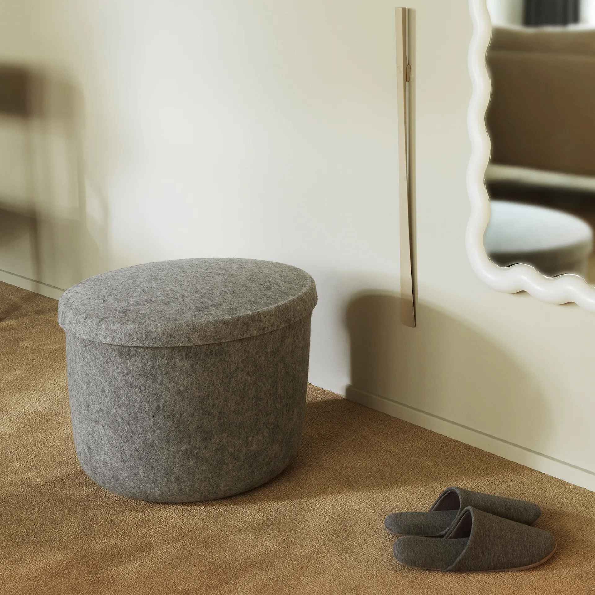 Hide Storage Pouf Small - Normann Copenhagen - NO GA