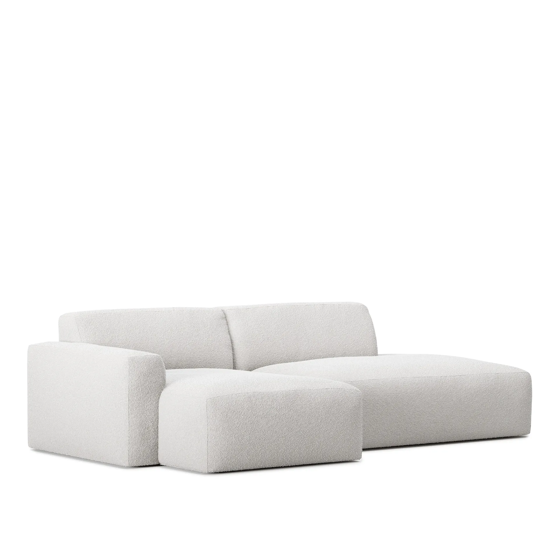 Brick 2-Seater Chaise Lounge Open End Right - NO GA - NO GA