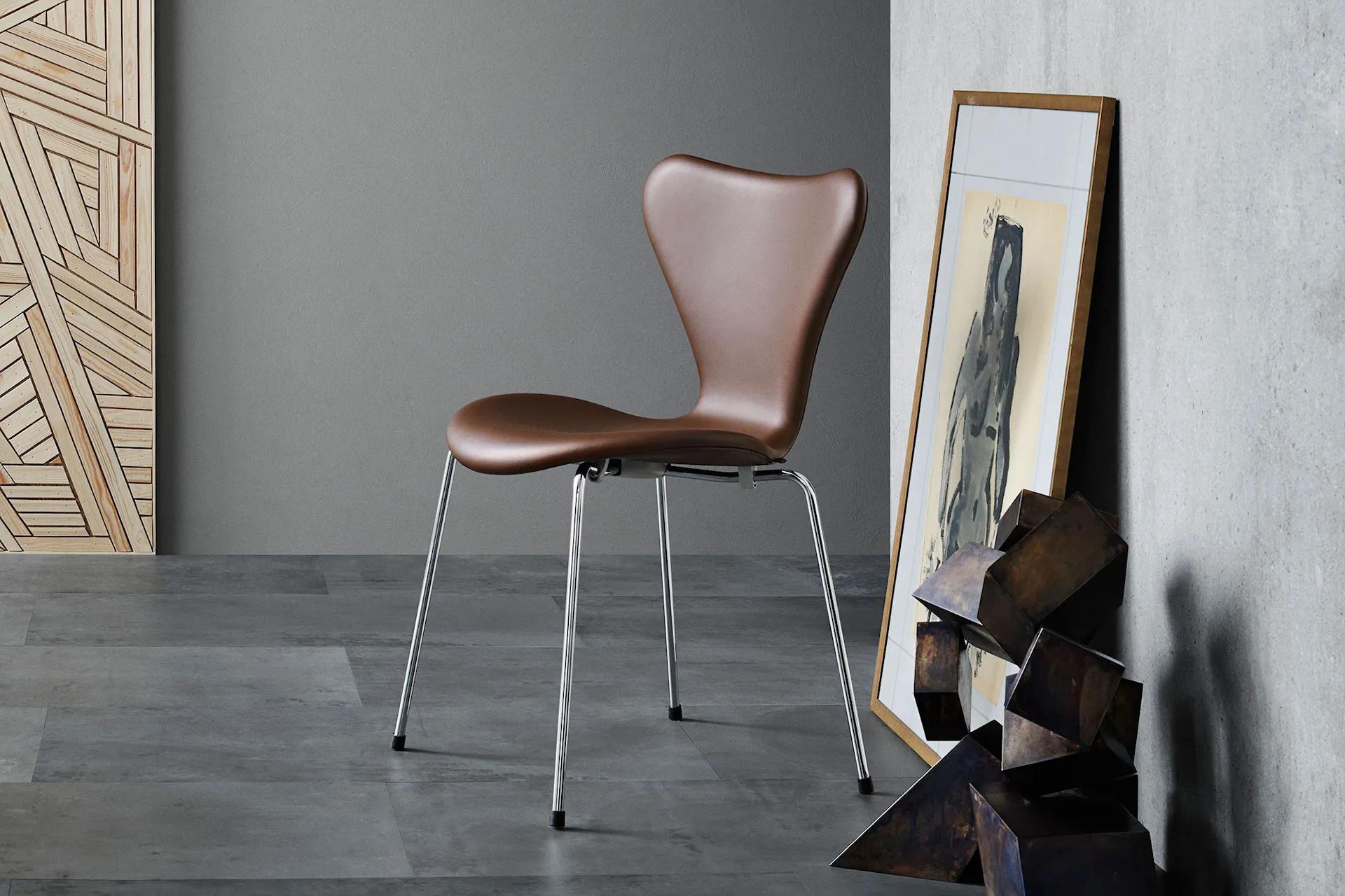 3107 Sjuan - Helklädd - Fritz Hansen - Arne Jacobsen - NO GA