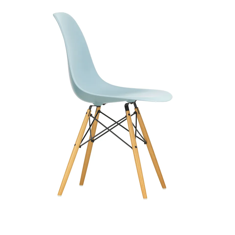 Eames Plastic Chair DSW - 23 Ice Grey - Golden Maple