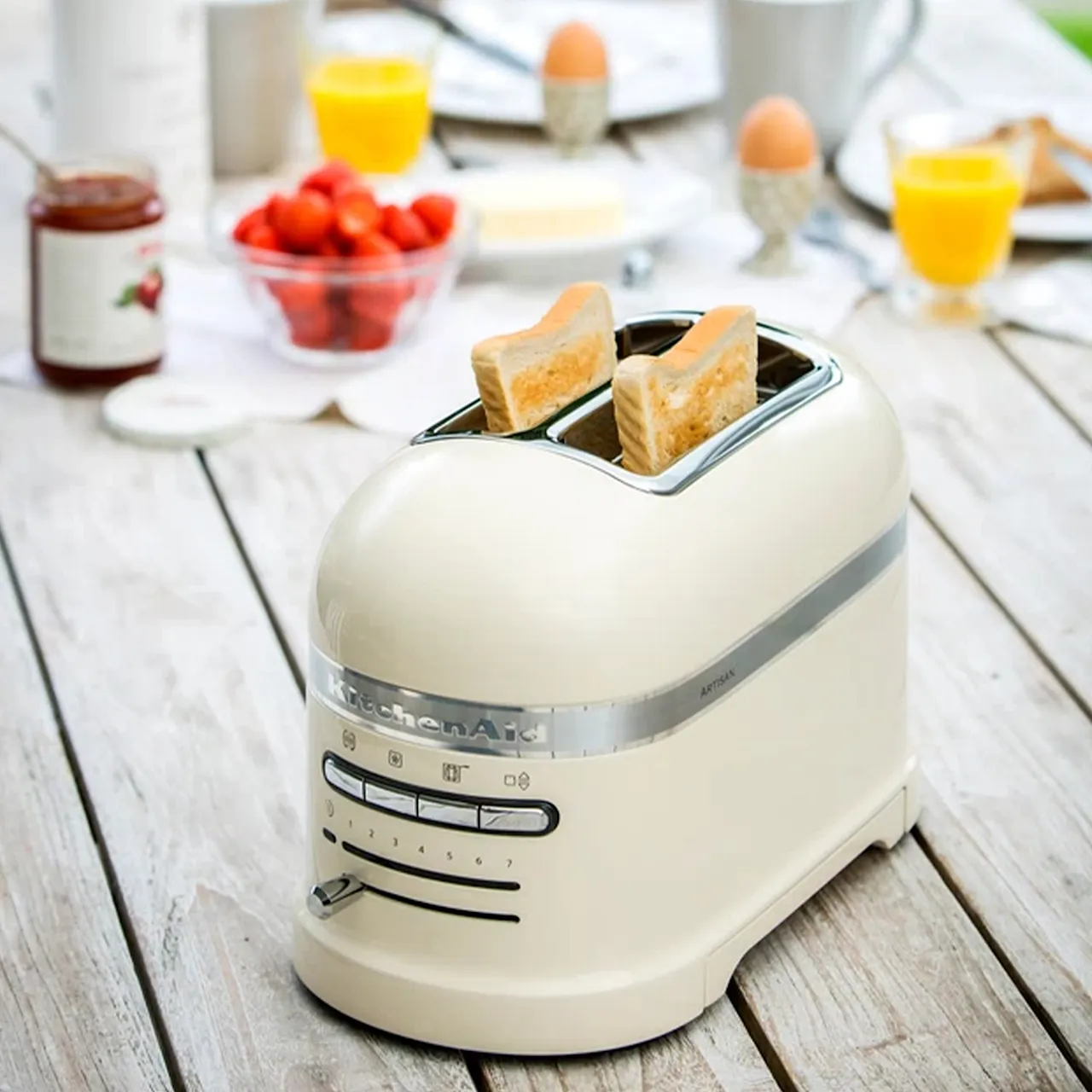 Artisan 5KMT2204EAC 2 Slice Toaster Almond Cream