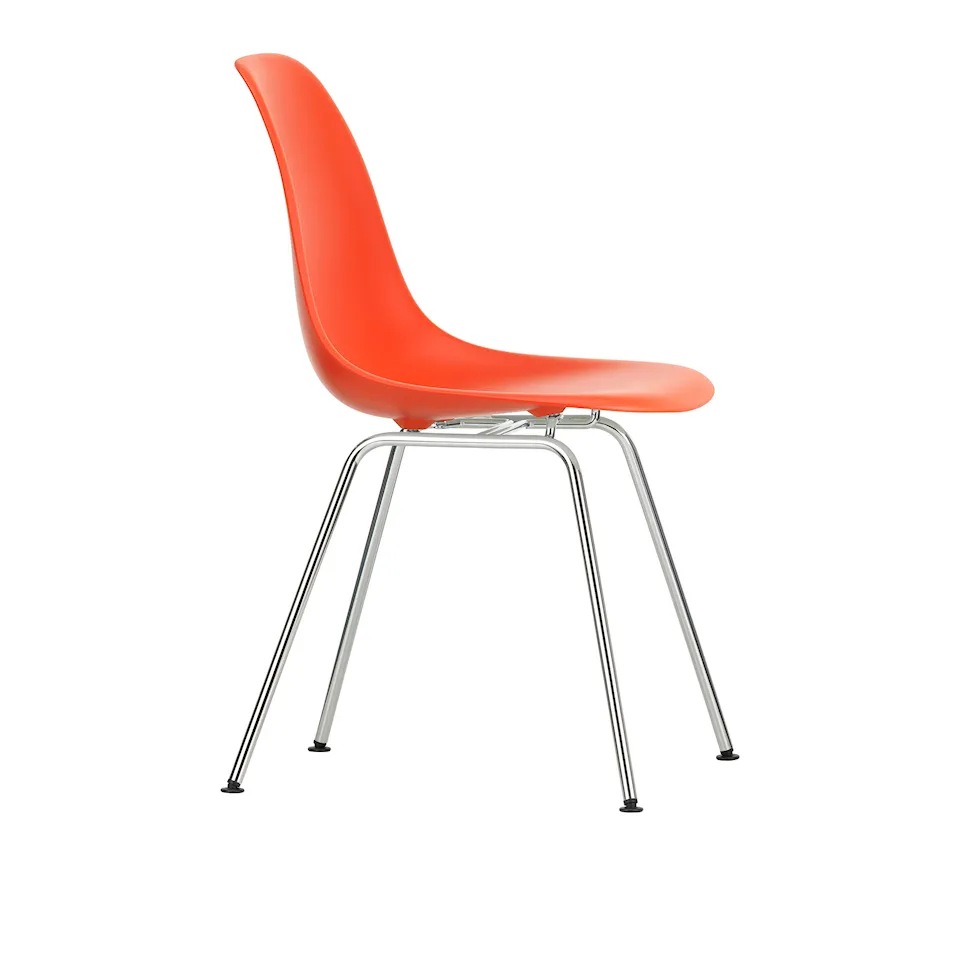 Eames Plastic Chair DSX - 03 Poppy Red - Chrome Base