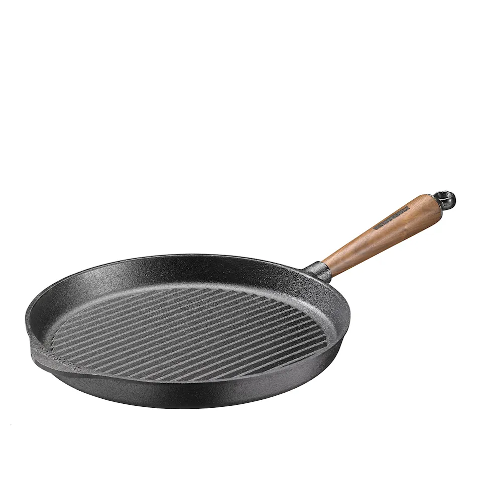 Grillpanna 28 cm valnötshandtag