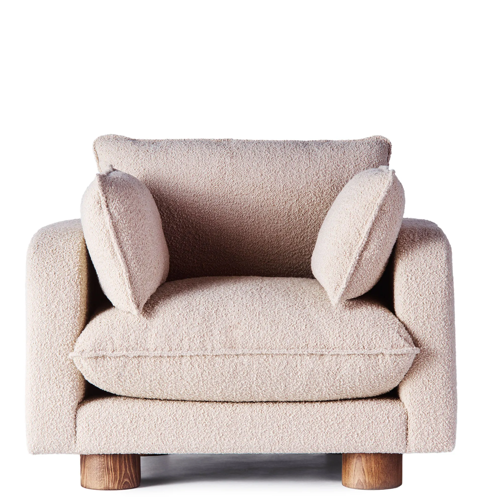 Miles Bouclé fåtölj beige - 1
