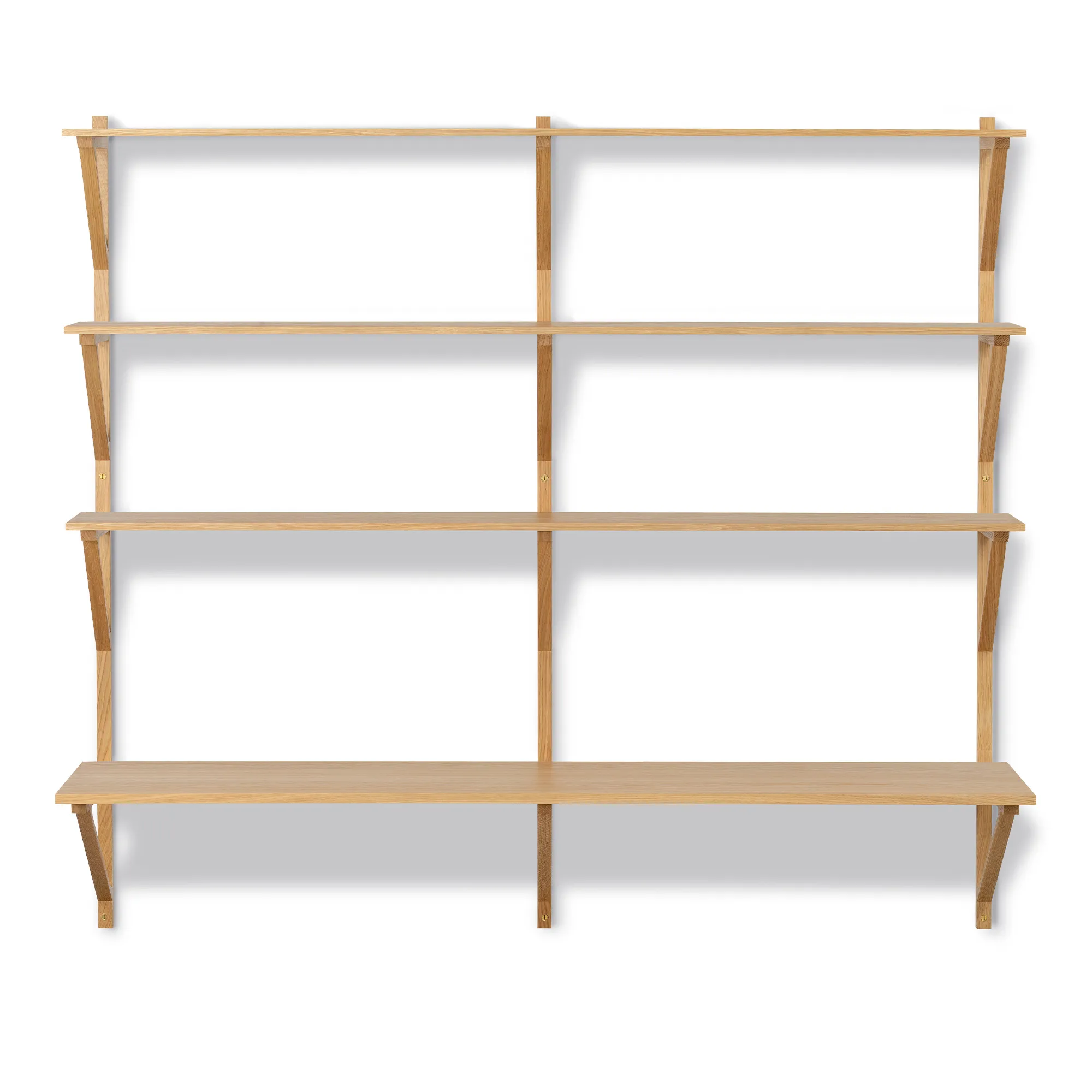 BM29 vägghylla 149 cm 3 hyllplan & skrivbord - 1