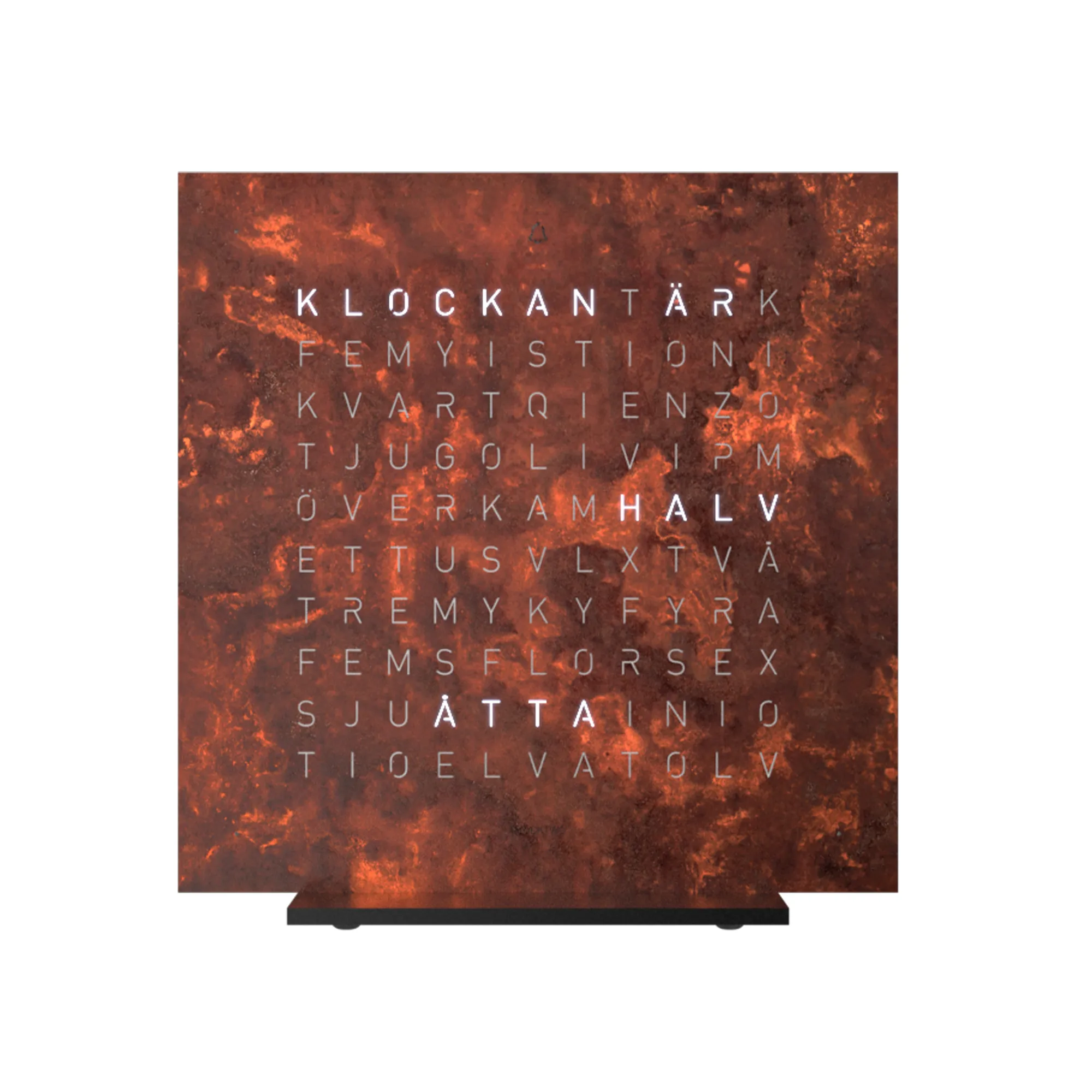 Qlocktwo Earth 13,5 Creator's Edition – Rust - 1