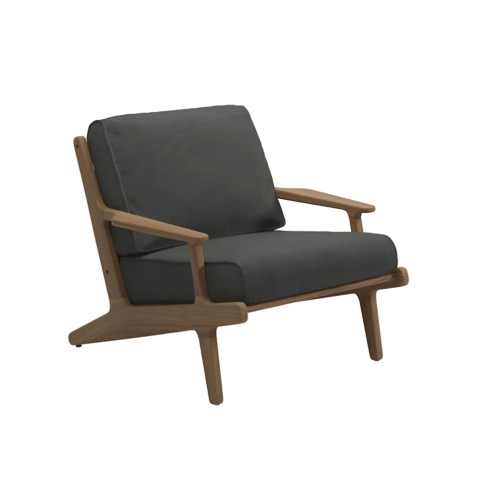 Bay Lounge Chair, Anthracite Sling, Kat.B Blend Coal