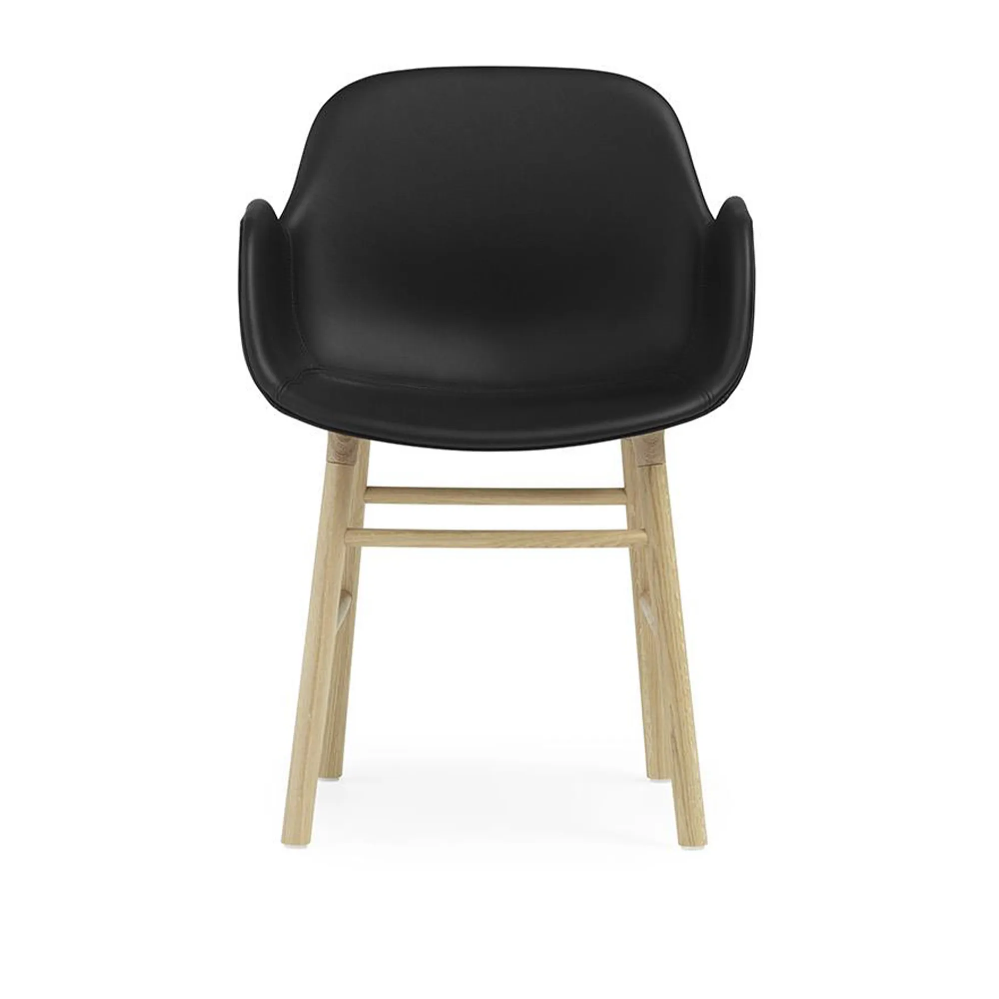 Form Armchair Full Upholstery Oak - 1
