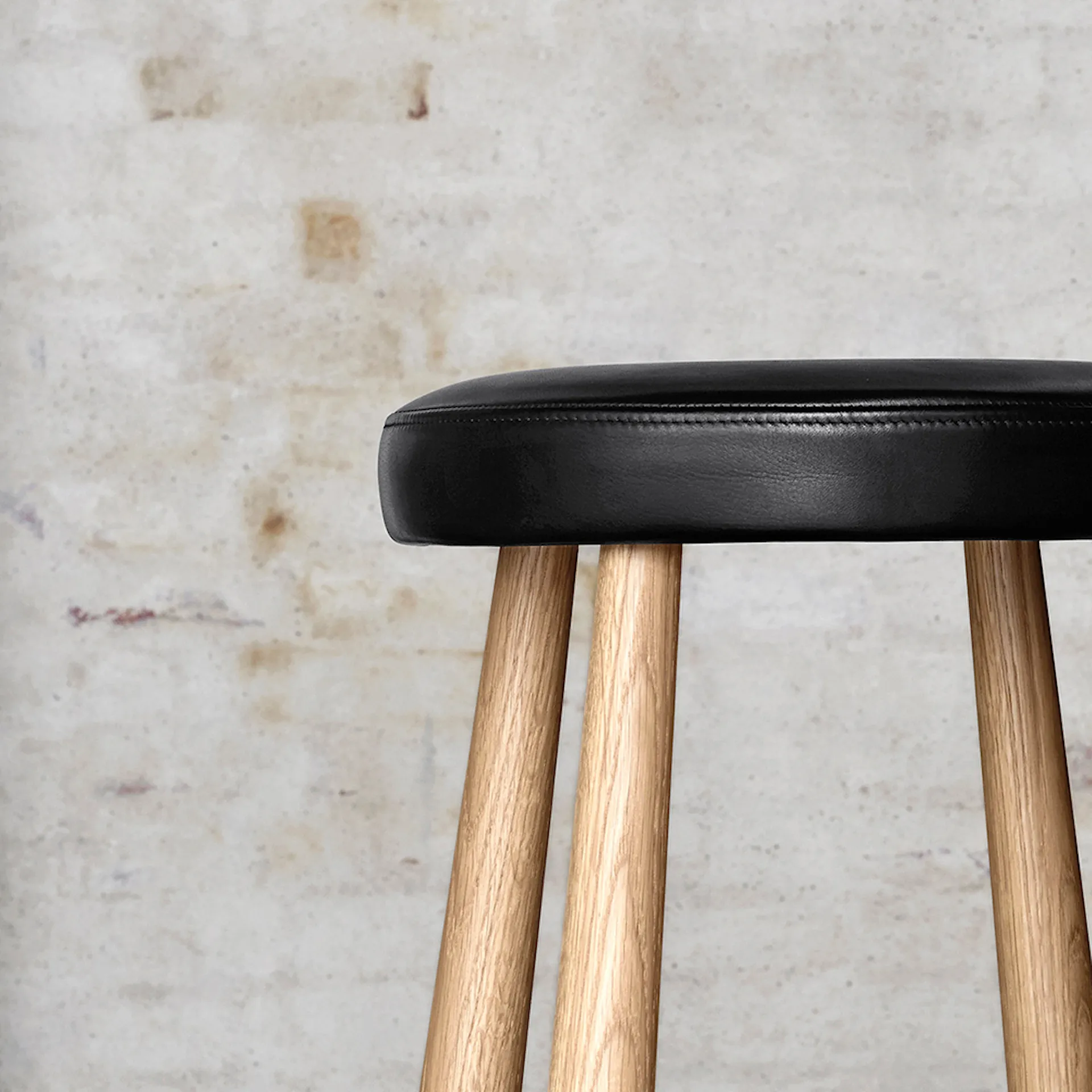 CH58 Low Stool - Ek - Carl Hansen - Hans J. Wegner - NO GA