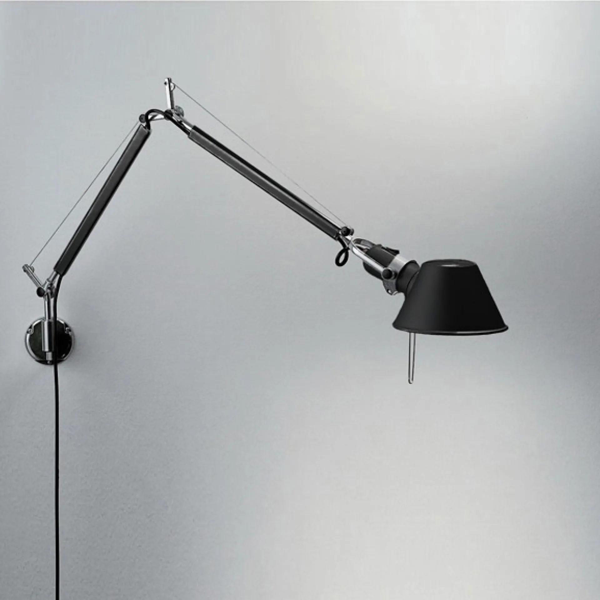 Tolomeo Mini Vägglampa, Svart Sockel E27 - Artemide - NO GA