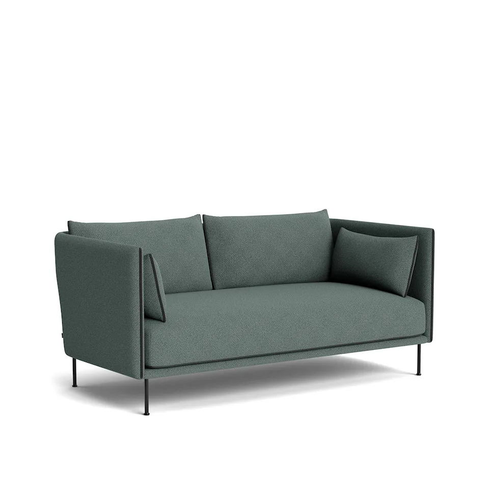 Silhouette 2 Seater - Black Piping